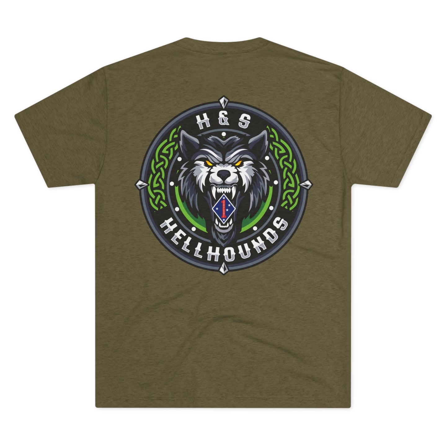 1st LAR - Hell Hounds - Tri-Blend PT Shirt