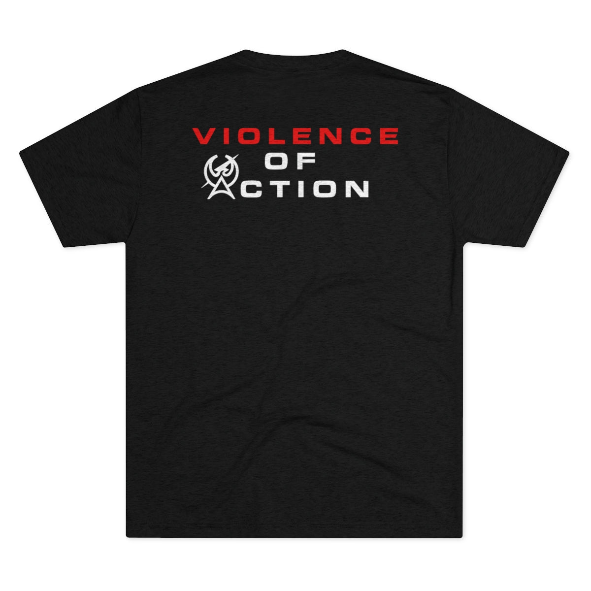 Charcoal Black Men's Violence Of Action Tri-Blend Tee