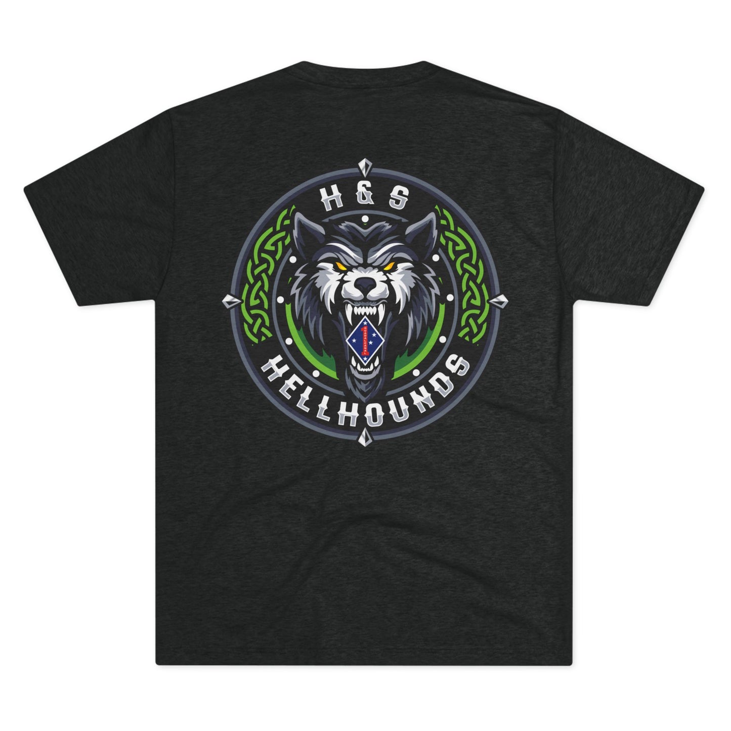 1st LAR - Hell Hounds - Tri-Blend PT Shirt