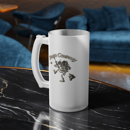 Banjo Co Frosted Glass Beer Mug