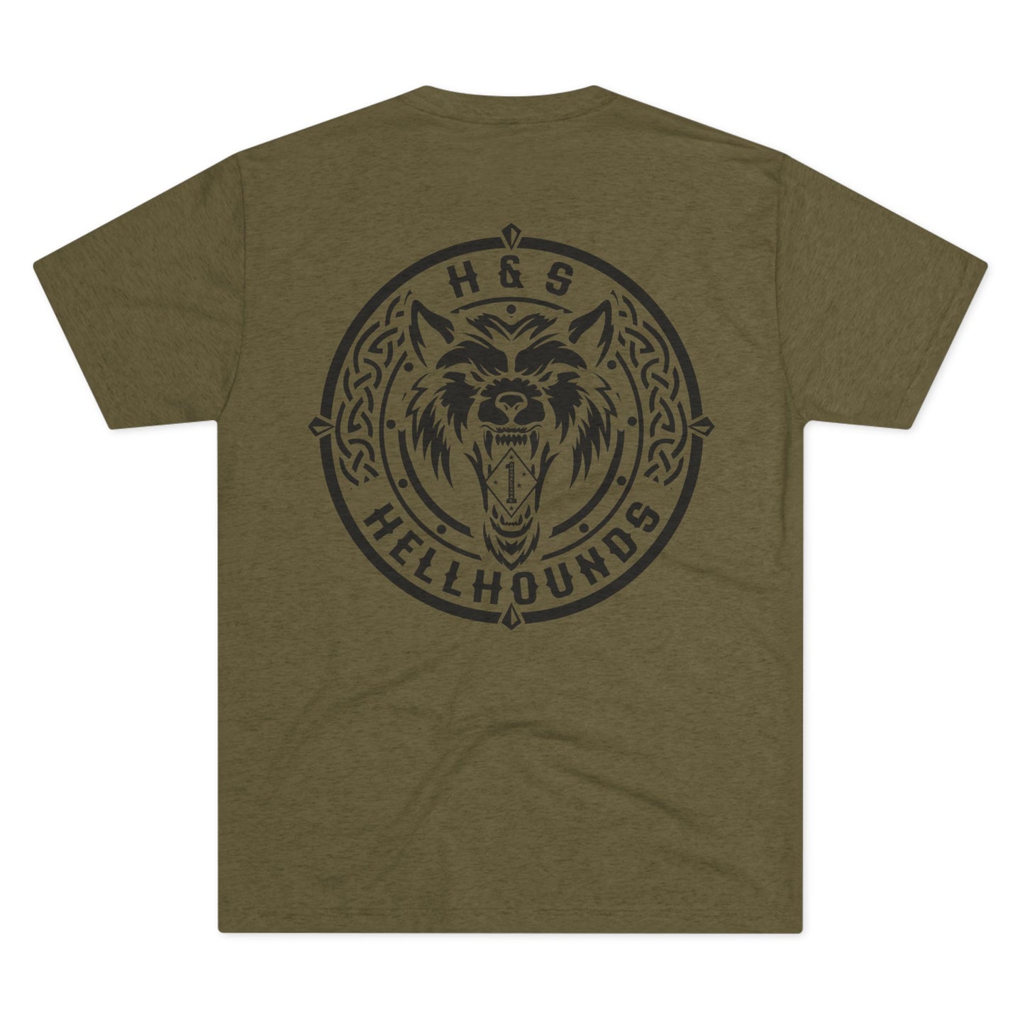 1st LAR - Hell Hounds BK- Tri-Blend PT Shirt