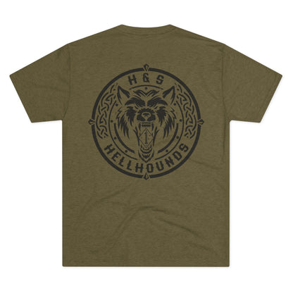 1st LAR - Hell Hounds BK- Tri-Blend PT Shirt