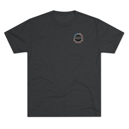 Maxwell Woodworks Tri-Blend Crew Tee RWB