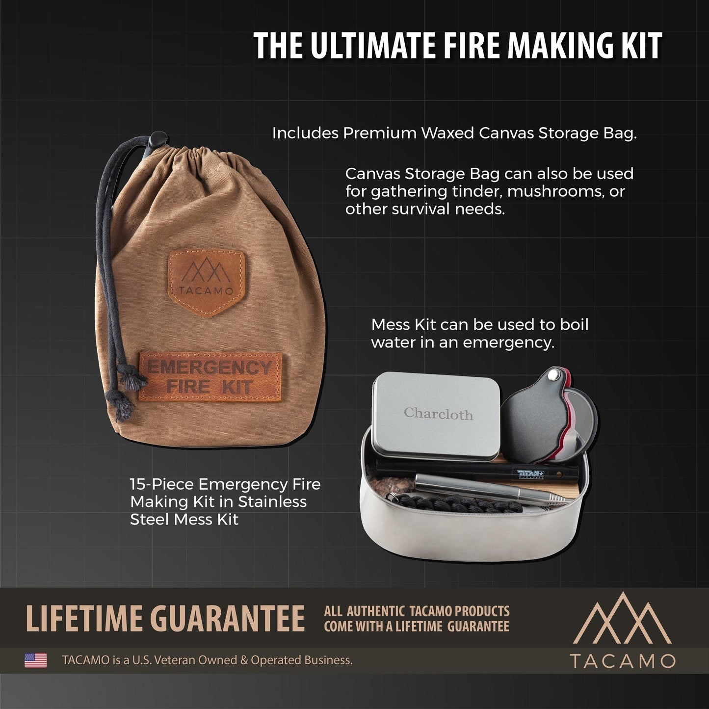 TACAMO 15-Piece Emergency Fire Kit