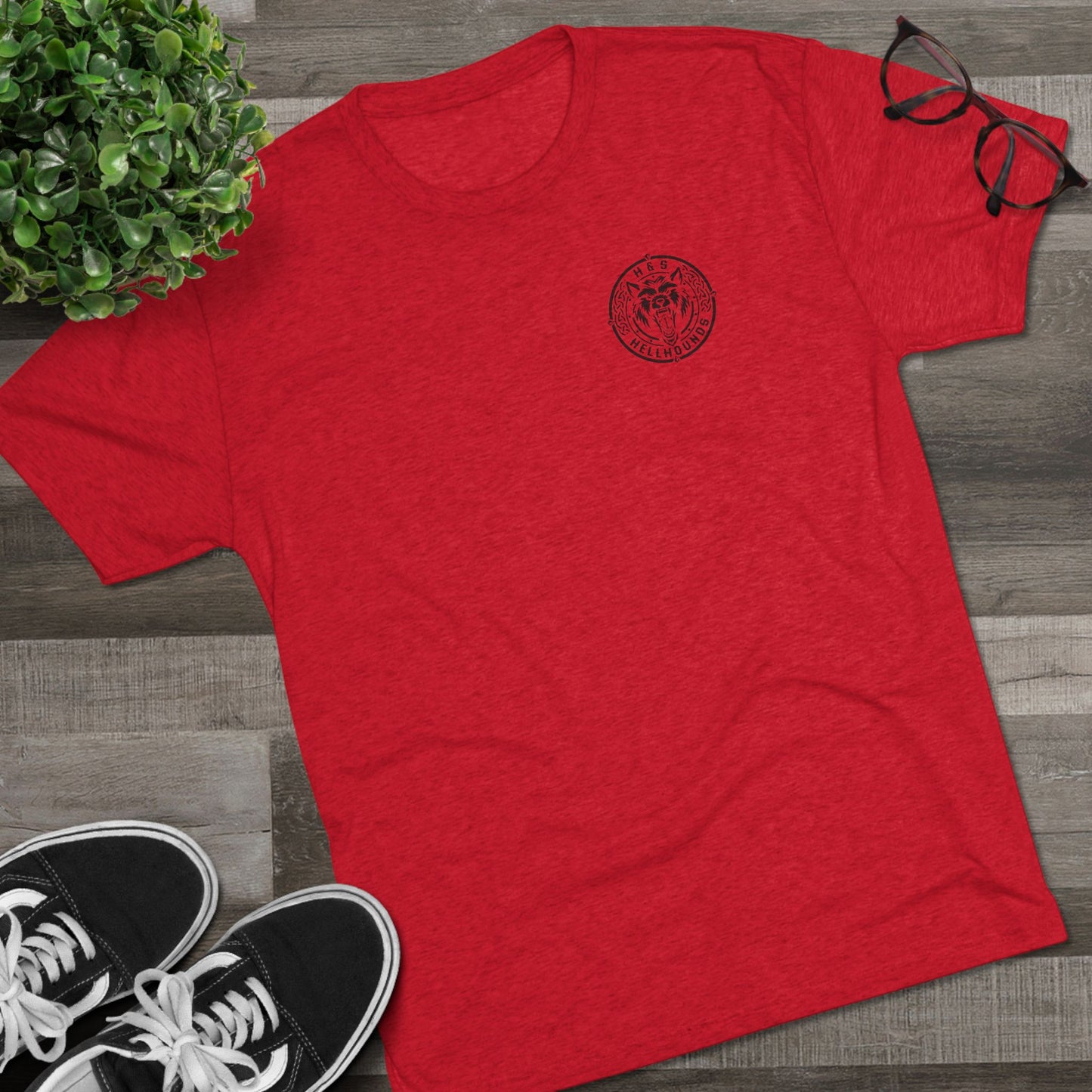 1st LAR - Hell Hounds BK- Tri-Blend PT Shirt