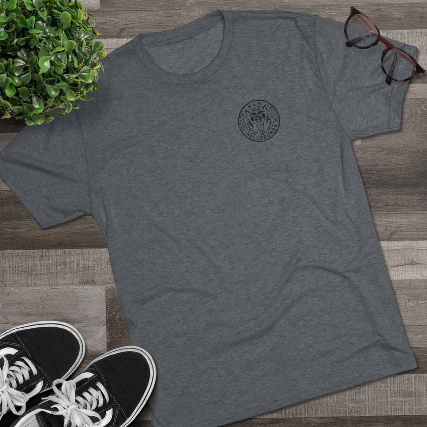 1st LAR - Hell Hounds BK- Tri-Blend PT Shirt