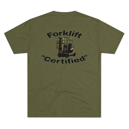 Forklift "Certified" Tri-Blend Crew Tee