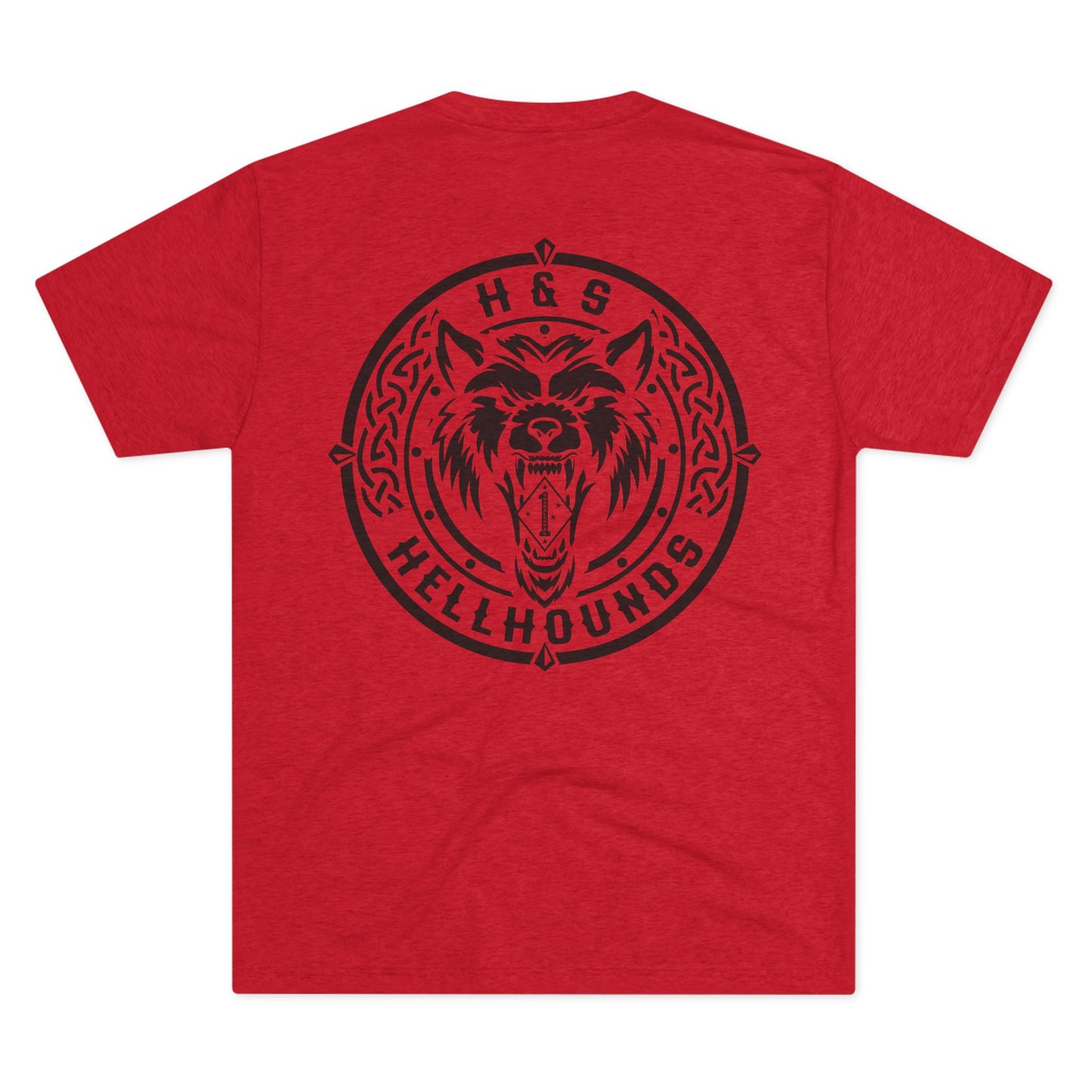 1st LAR - Hell Hounds BK- Tri-Blend PT Shirt