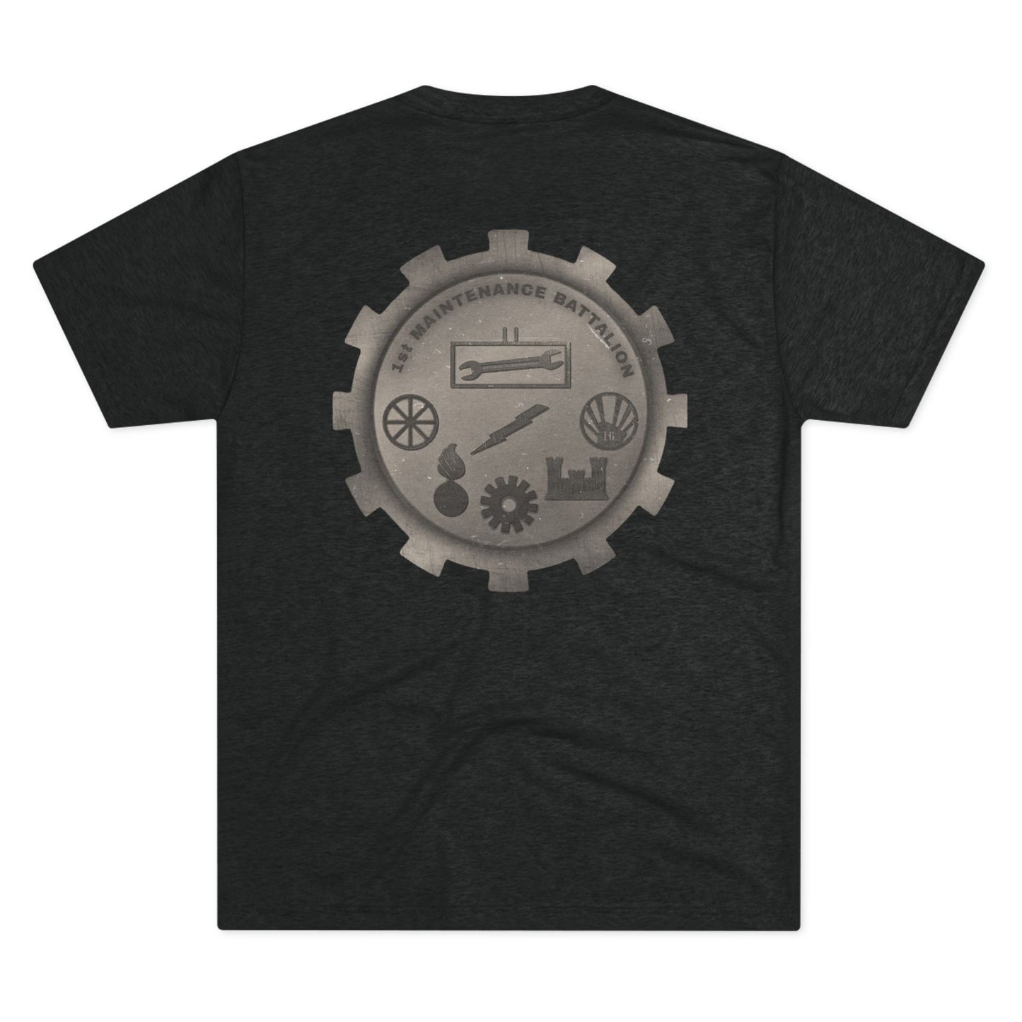 1st Maintenance Battalion Tri-Blend PT Shirt - Subdued