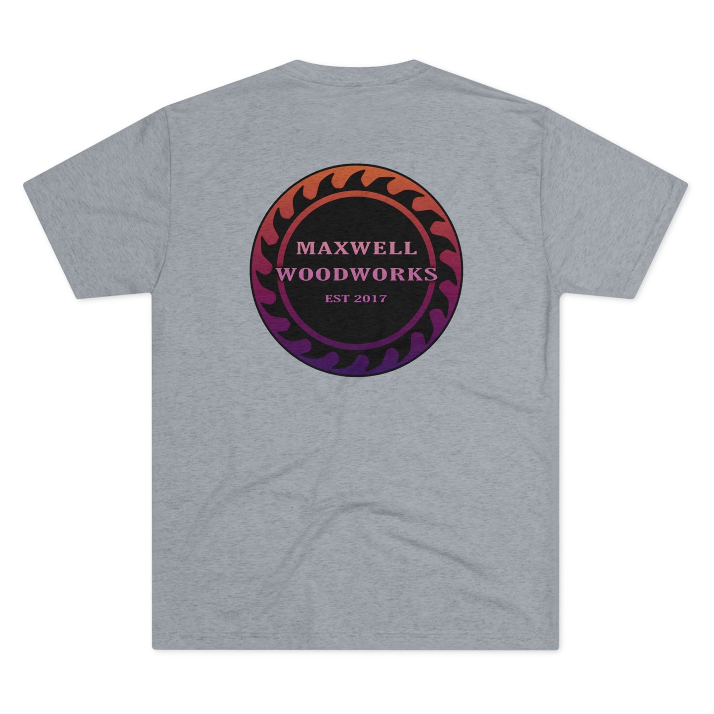 Maxwell Woodworks Tri-Blend Crew Tee Ombre