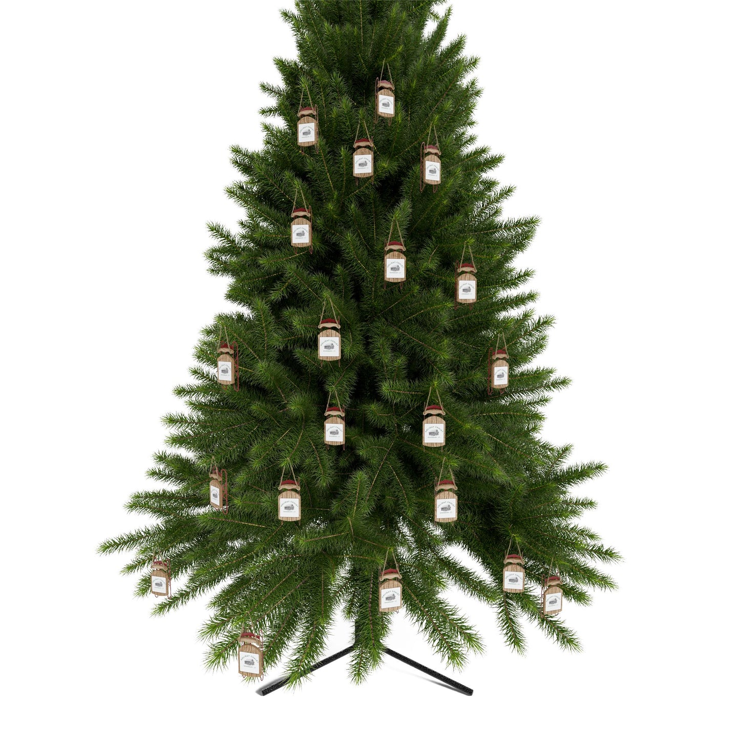 Chalet Sled Ornaments