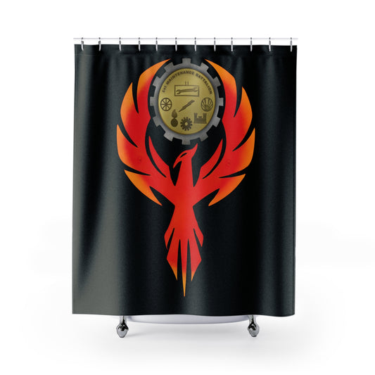 1st Maintenance Bn "Phoenix" Shower Curtain