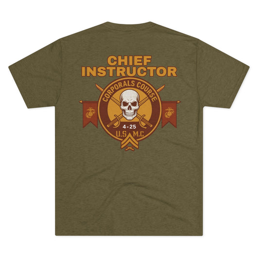 Corporal's Course 4-25 Chief Instructor - Tri-Blend PT Shirt