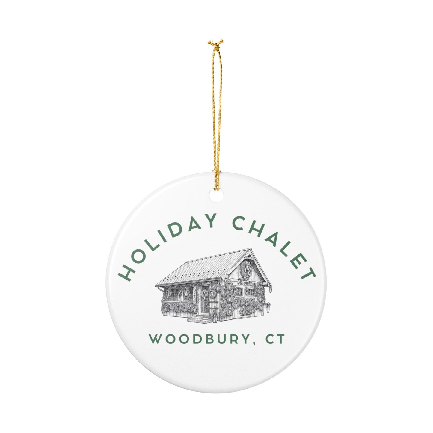 Chalet Ceramic Ornament