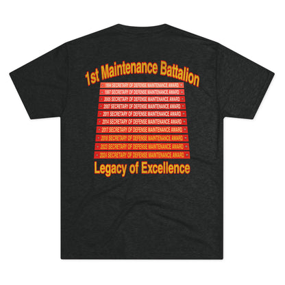 1st Maintenance Battalion "Legacy" Tri-Blend PT Shirt