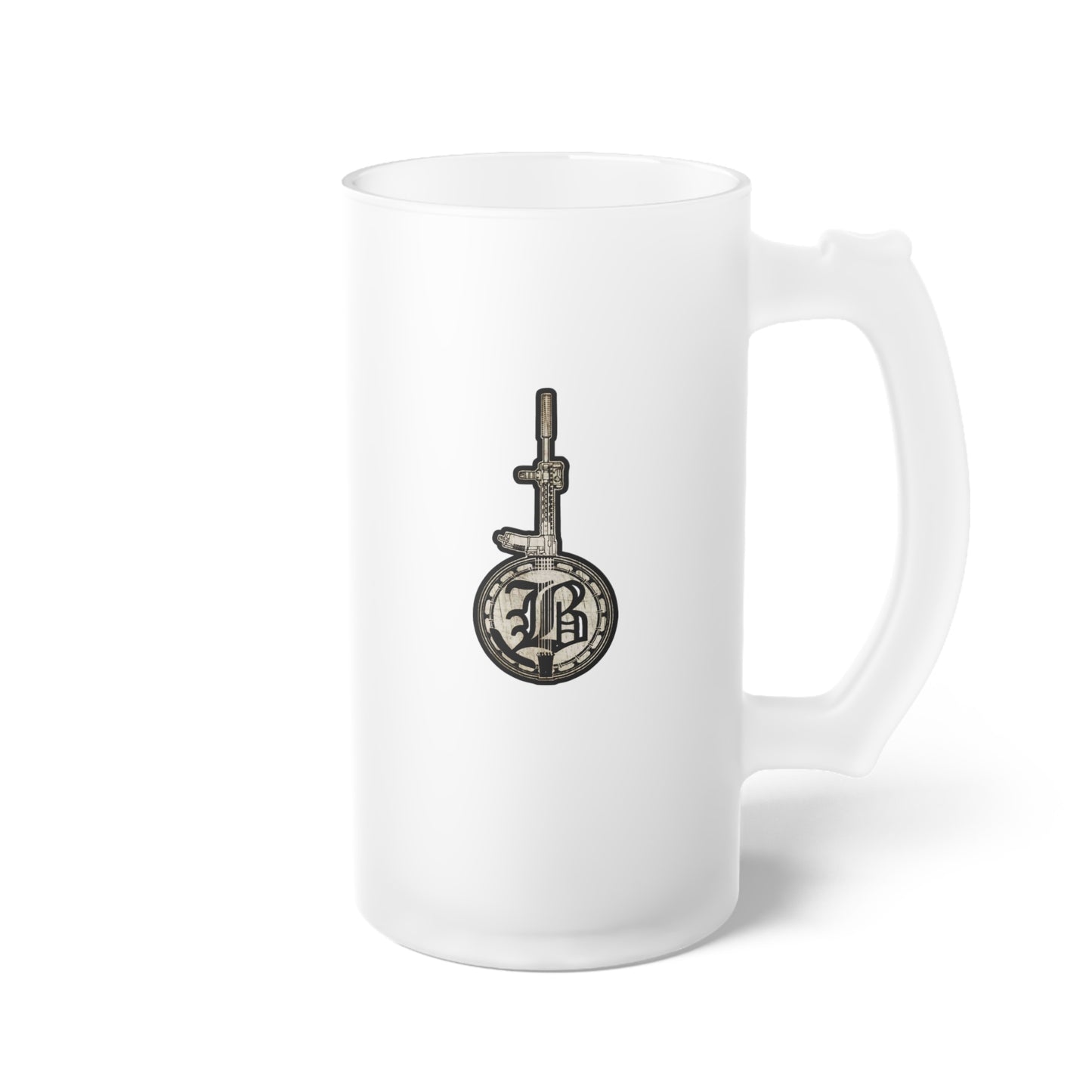 Banjo Co Frosted Glass Beer Mug