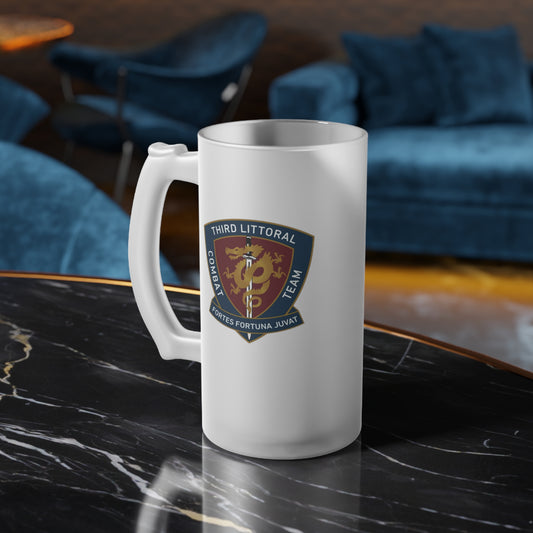 3d LCT Frosted Glass Beer Mug