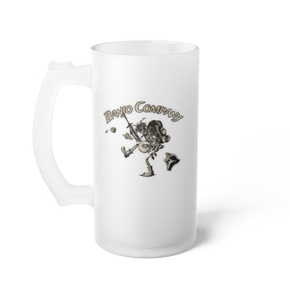 Banjo Co Frosted Glass Beer Mug