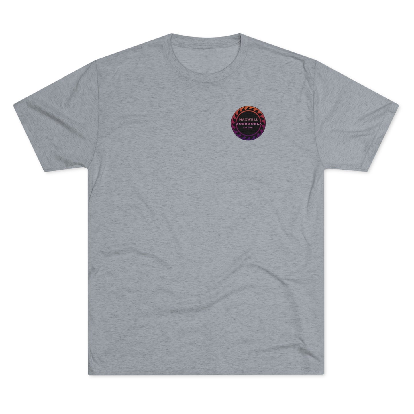 Maxwell Woodworks Tri-Blend Crew Tee Ombre