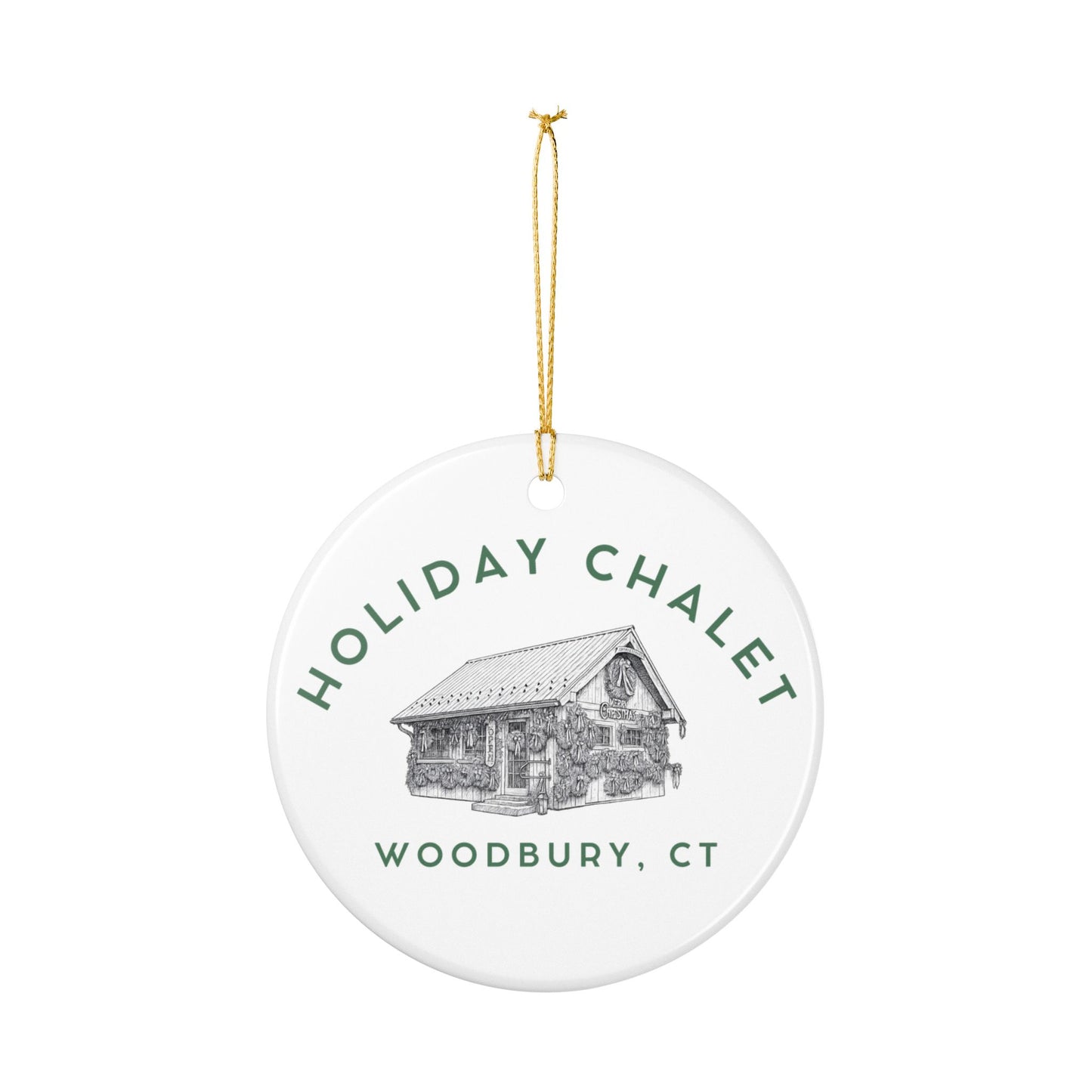 Chalet Ceramic Ornament
