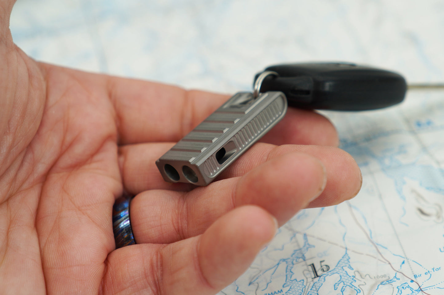 Abrams Unibody Titanium Whistle