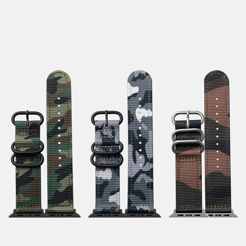 Camouflage Nato Apple Watch Band - The Predator