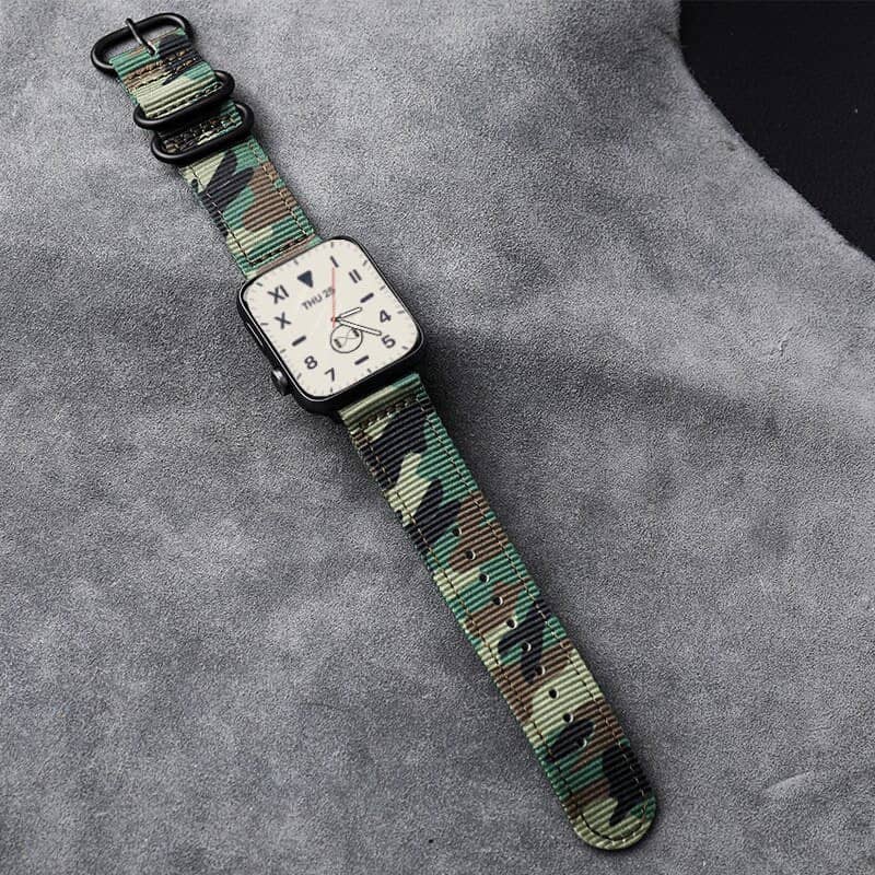 Camouflage Nato Apple Watch Band - The Predator