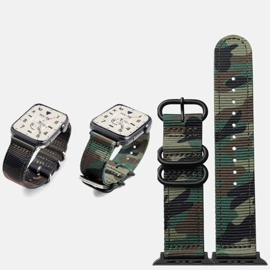 Camouflage Nato Apple Watch Band - The Predator