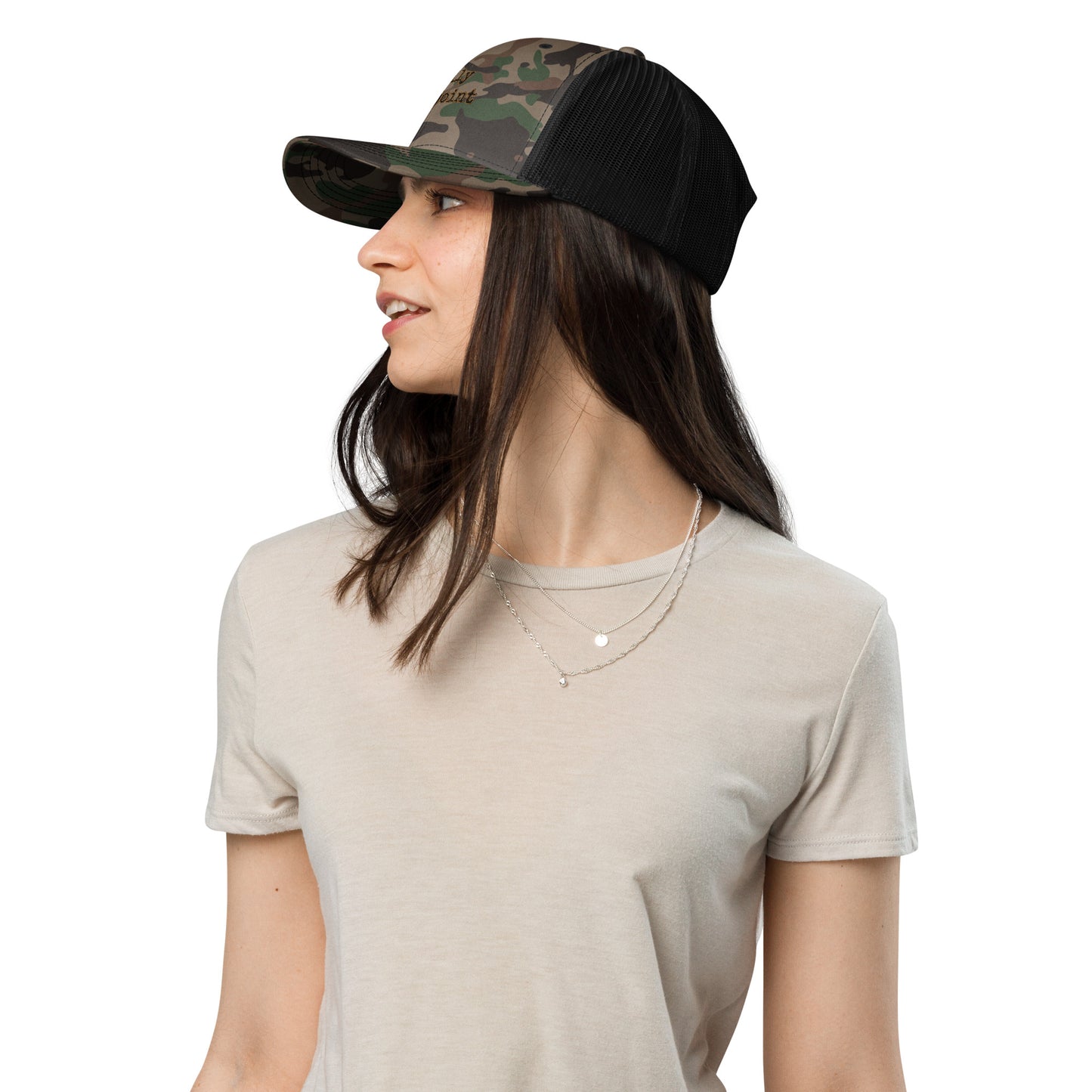 Rally Point Camouflage trucker hat