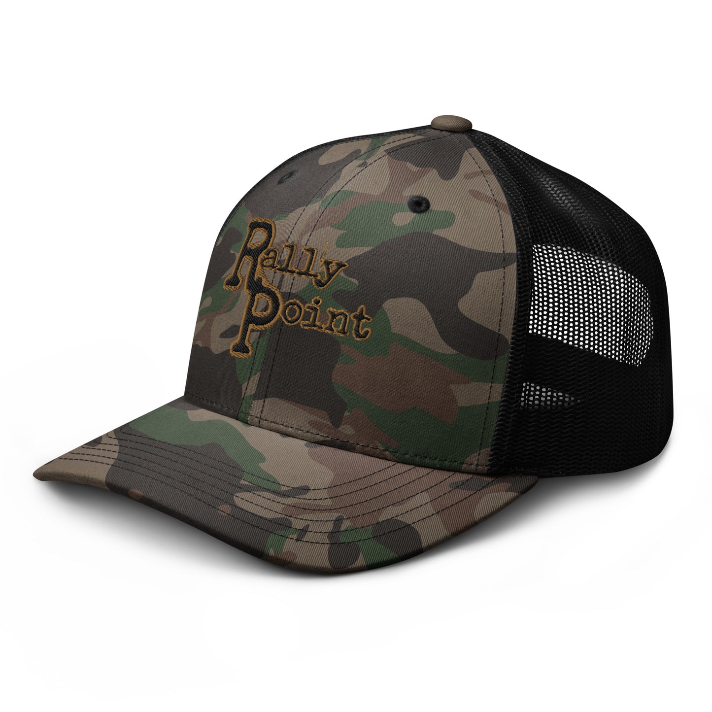 Rally Point Camouflage trucker hat