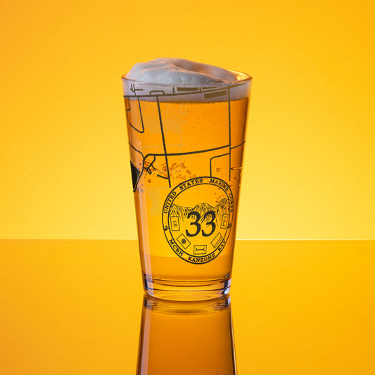 CLC 33 Map Pint Glass