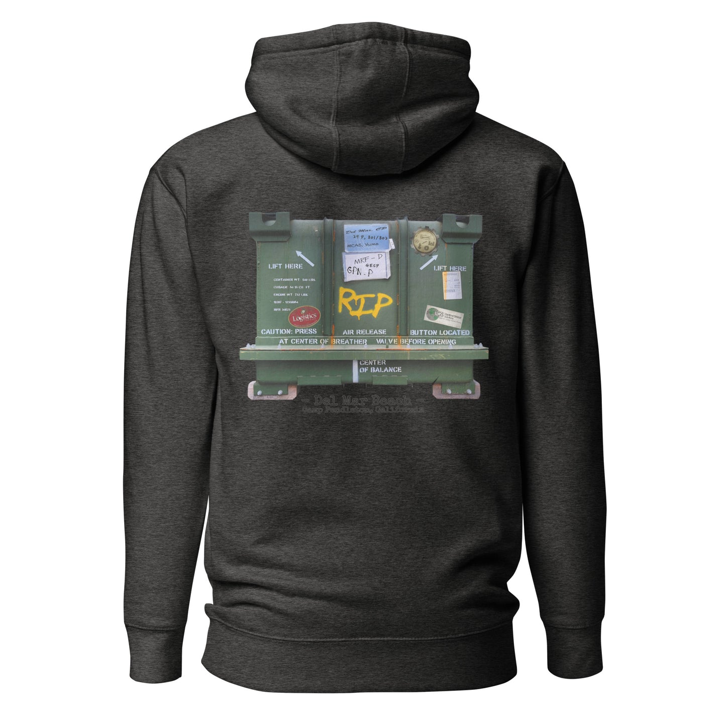 Del Mar RIP Engine Can Hoodie