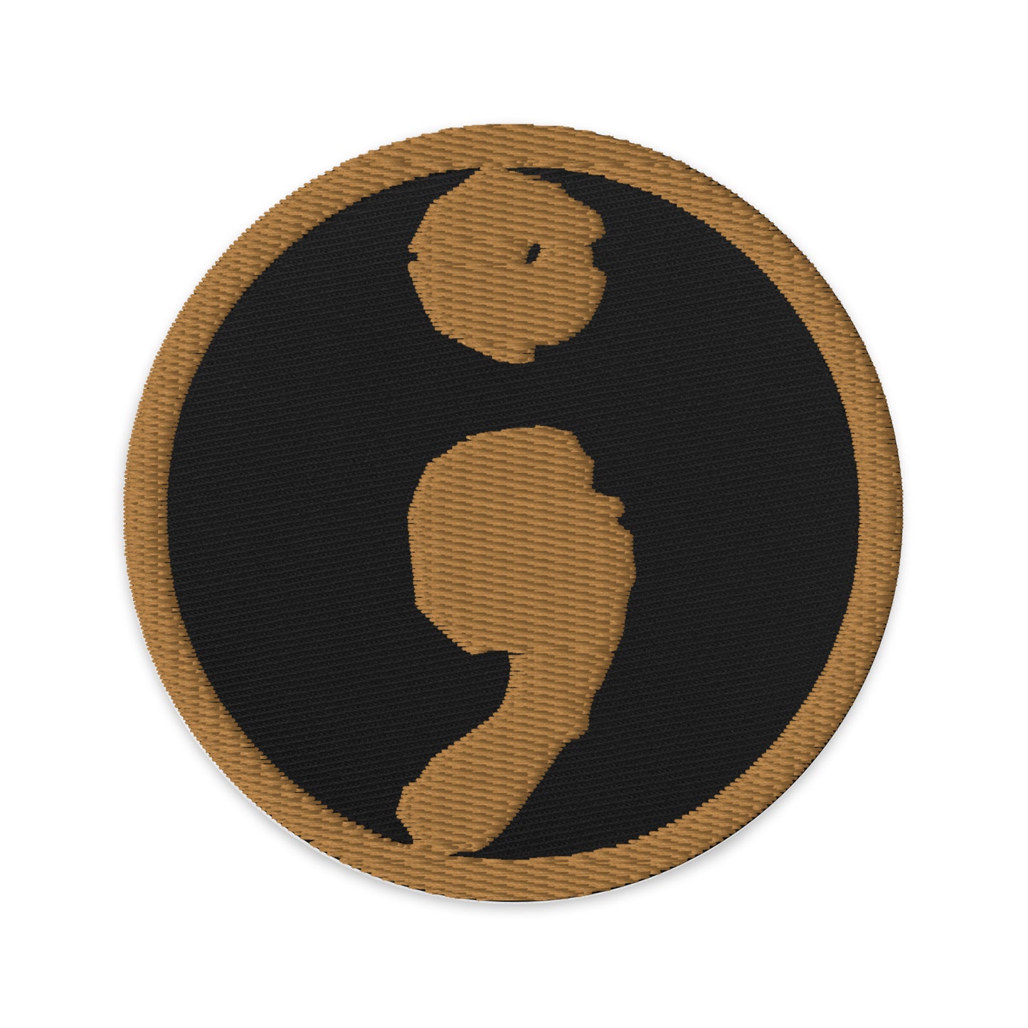 Semicolon Embroidered patch