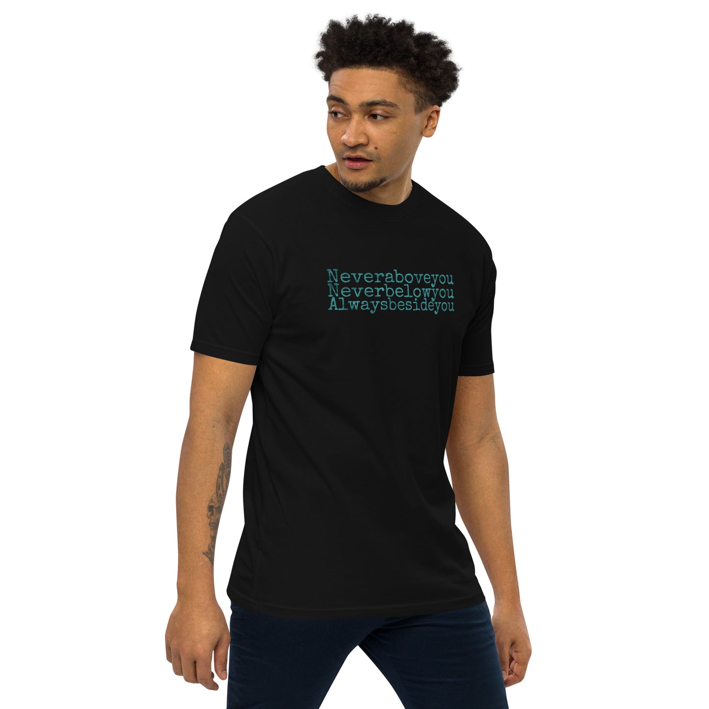 Always Beside You Heavyweight Tee Teal