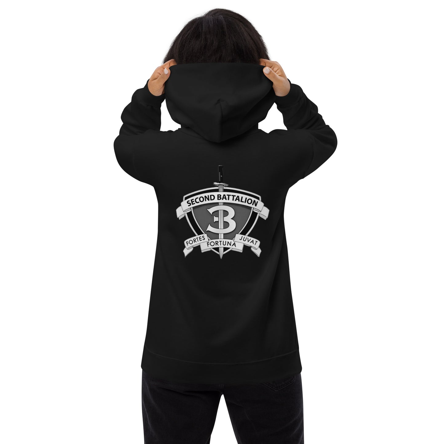 Island Warrior Hoodie BW